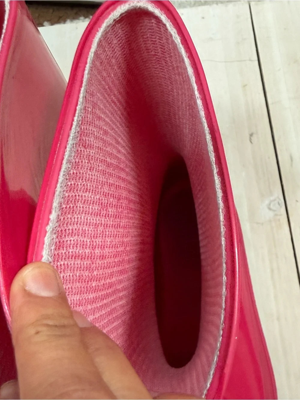 Kids Rubber Rain Boots Size 2-3Y Pink